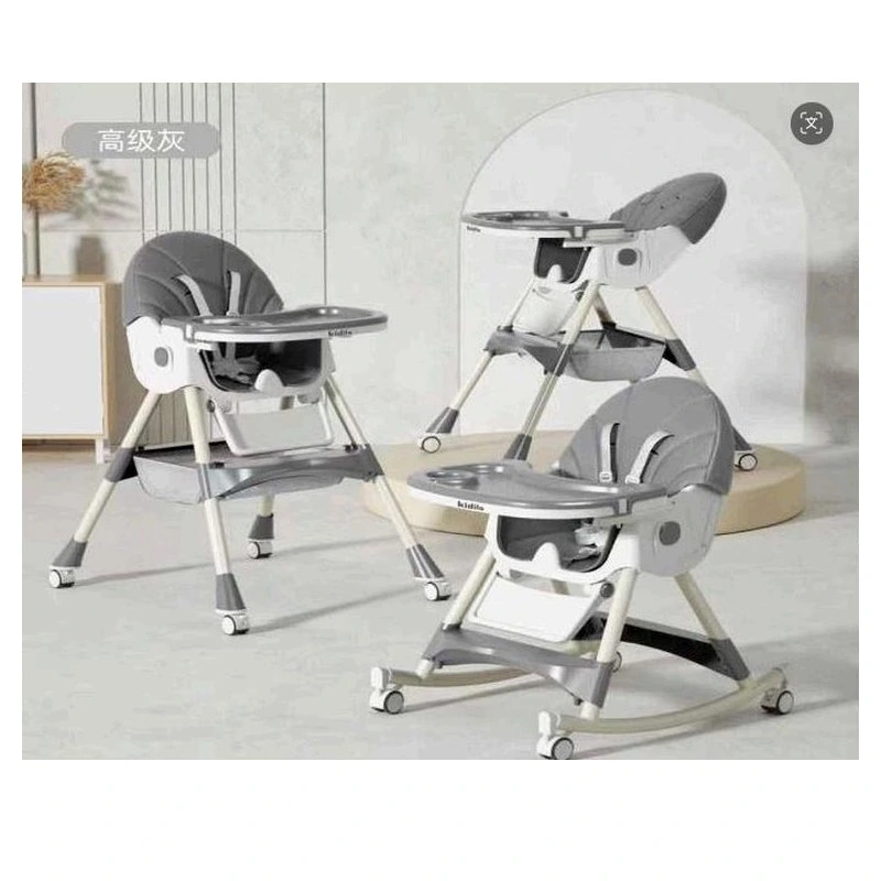 Kidilo 8131A 3-in-1 Multi-Stage High Chair, Toddler Chair & Rocker