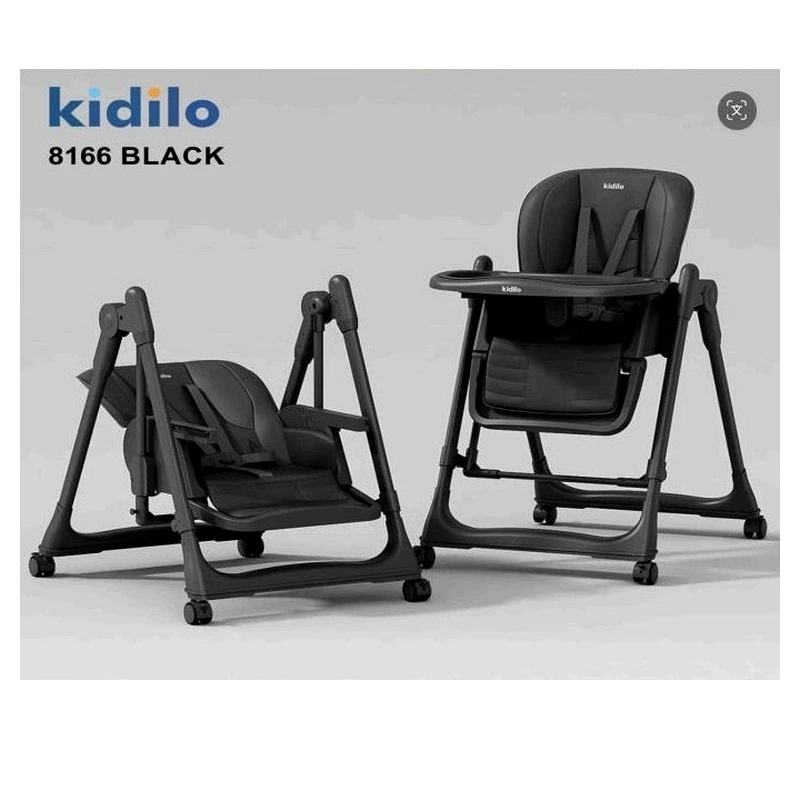 Kidilo 8166 2-in-1 Baby High Chair & Rocking Swing