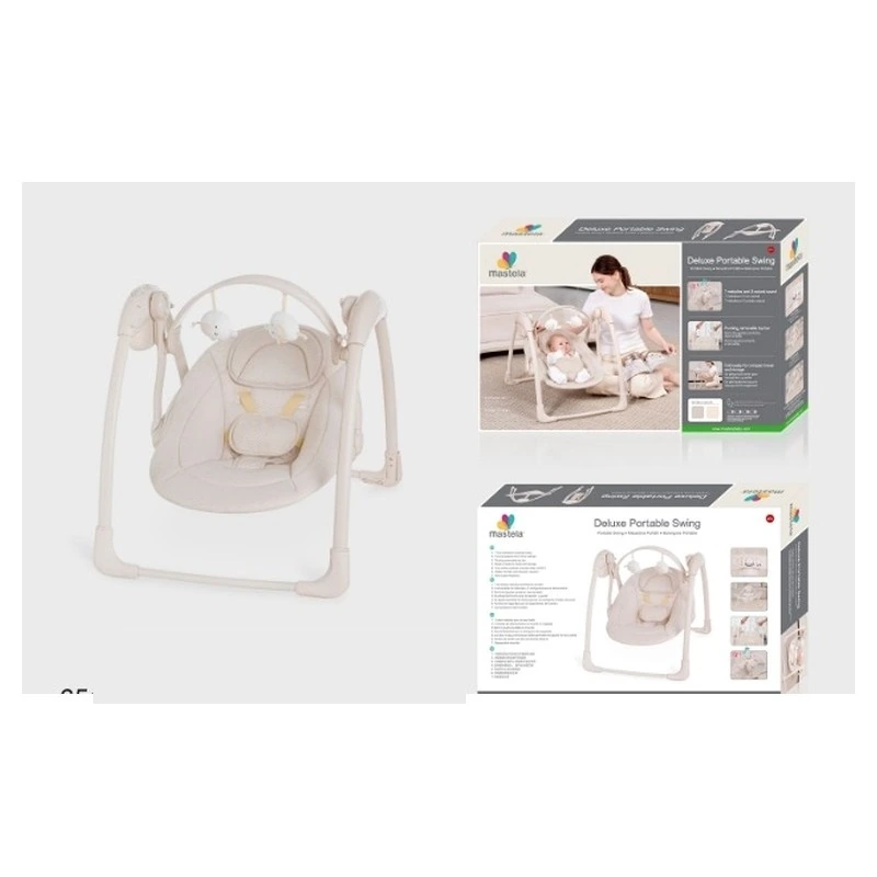 Mastela 6511 Deluxe Portable Baby Swing (Vanilla Cream)