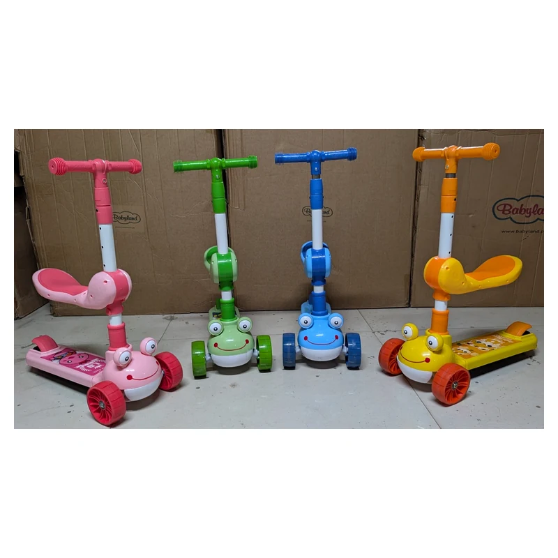 SpaceRider SW2029 Kids Space UFO Foldable Kick Scooter with Wide Wheels