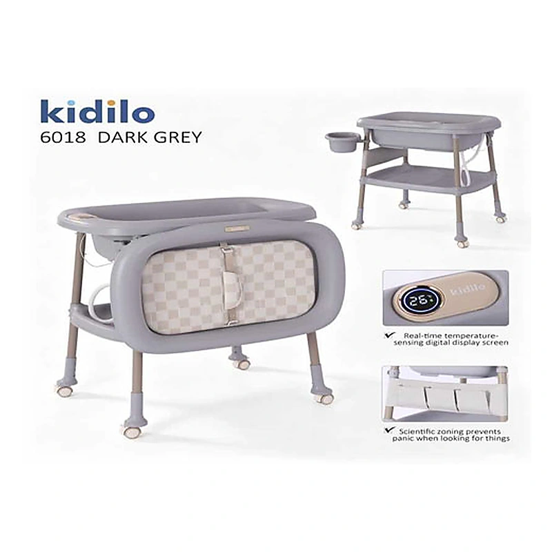 Kidilo 6018 Foldable Baby Bath Tub Station with Elevated Stand