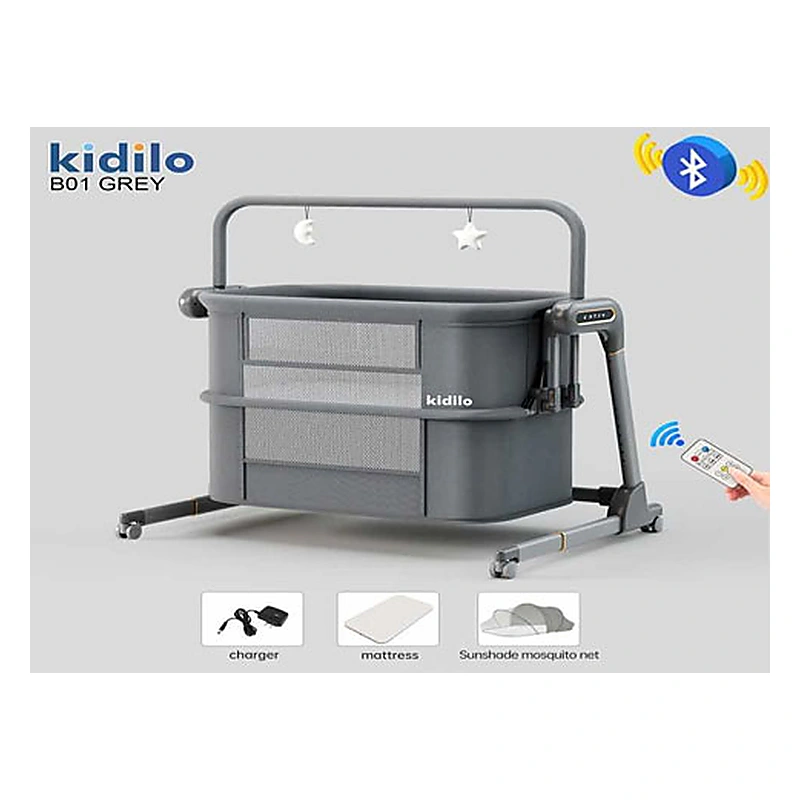 Kidilo B01 Smart Bluetooth Electric Baby Swing & Bassinet Crib
