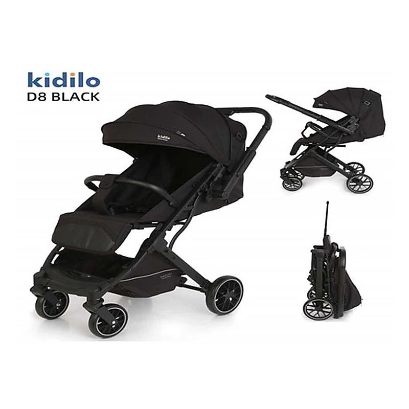 Kidilo D8 Luxury Reversible Handle High-Landscape Baby Stroller