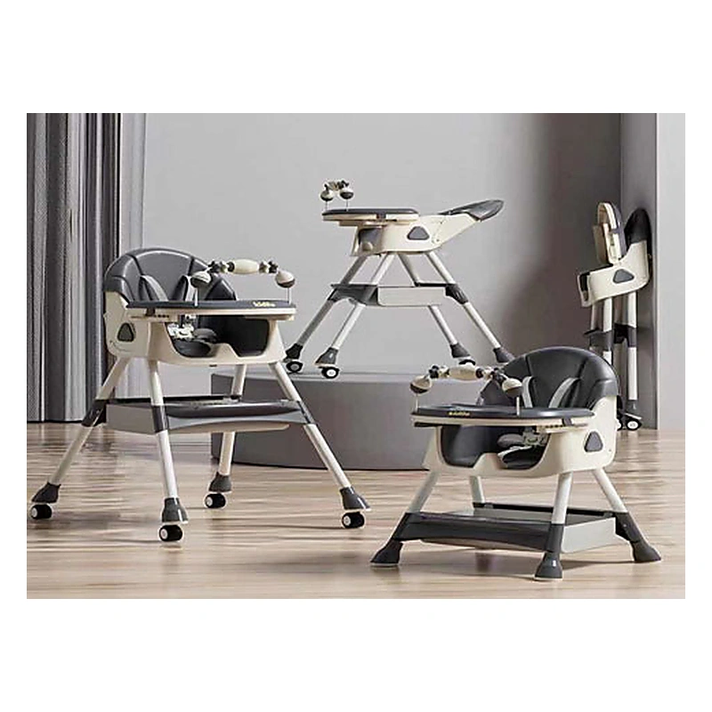 Kidilo E560 Scandinavian Modern High Chair with Pyramid Wooden Legs