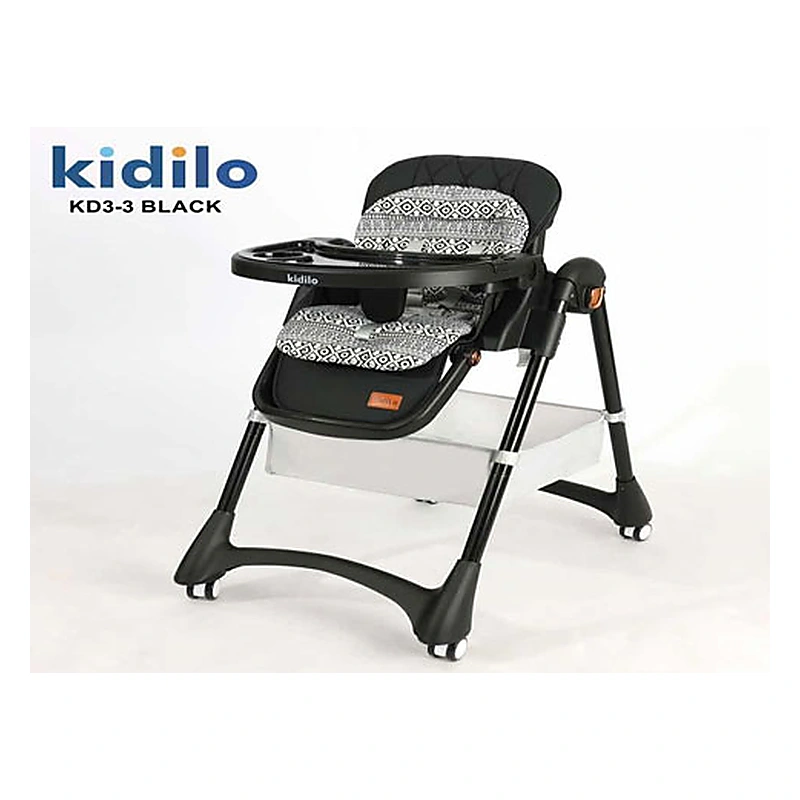 Kidilo KD3-3 Multi-Stage Foldable Baby High Chair with Removable Tray