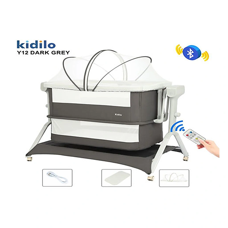 Kidilo Y12 Multi-Functional Electric Bedside Crib & Auto Swing